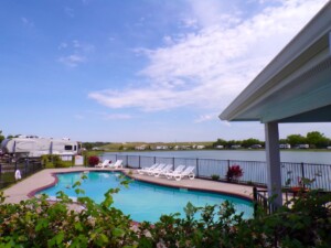 USA RV Resorts Lake Cove pool Jackies rv Kemah Gordy Green Caye